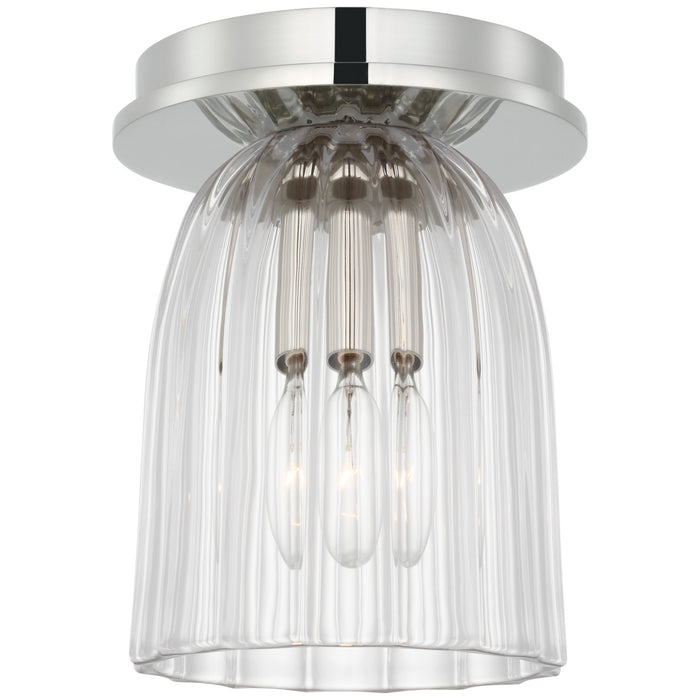 Visual Comfort Signature ARN 4500PN-CG LED Flush Mount, Polished Nickel