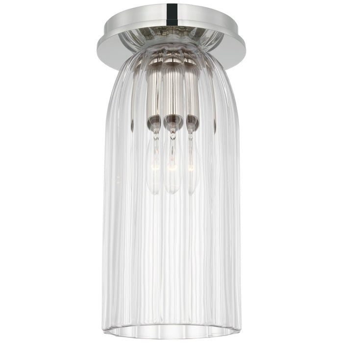 Visual Comfort Signature ARN 4501PN-CG LED Flush Mount, Polished Nickel
