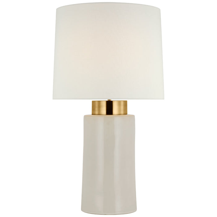 Visual Comfort Signature BBL 3638IVO/SB-L LED Table Lamp, Ivory and Soft Brass
