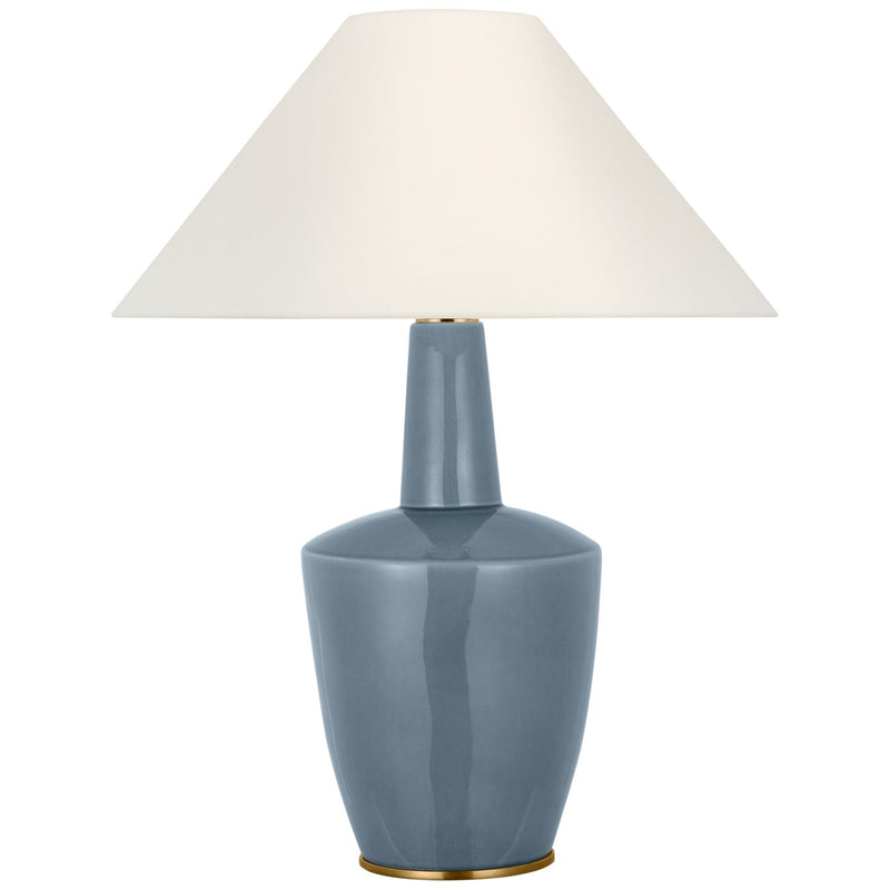Visual Comfort Signature BBL 3640PBC-L2 LED Table Lamp, Polar Blue Crackle