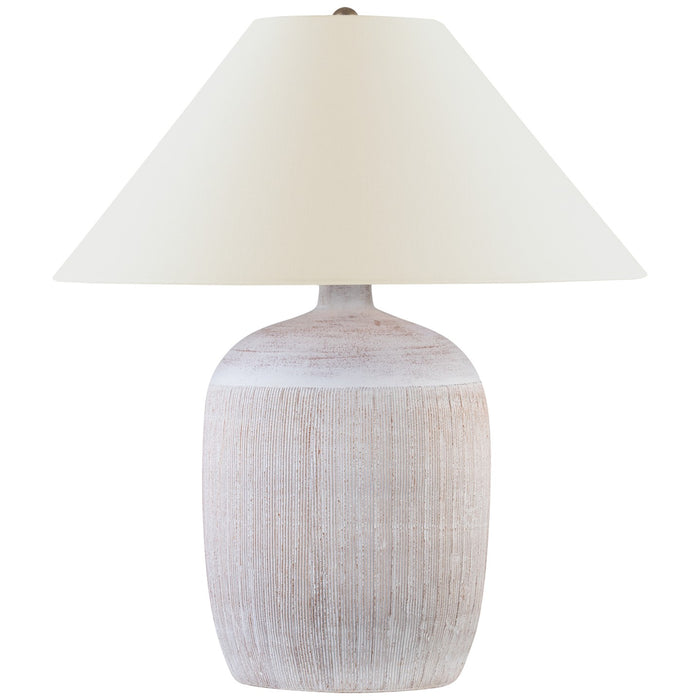 Visual Comfort Signature CHA 8662WWT-L LED Table Lamp, White Washed Terracotta