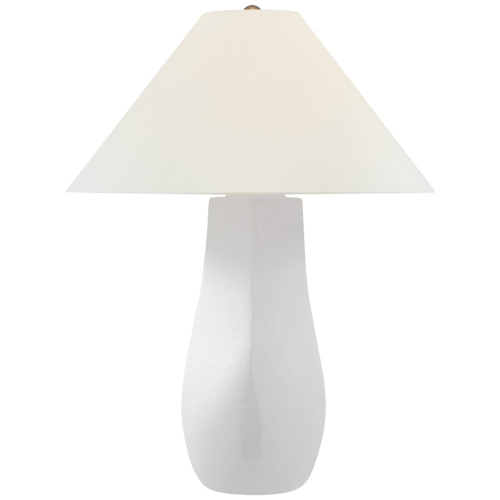 Visual Comfort Signature CHA 8665GWC-L LED Table Lamp, Glossy White Crackle