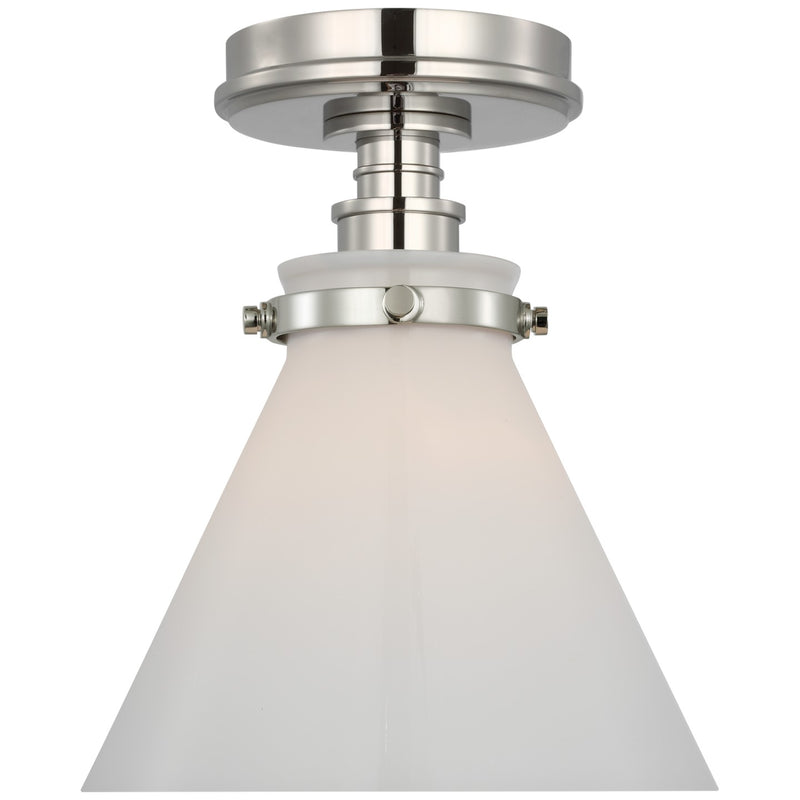 Visual Comfort Signature CHC 4525PN-WG LED Flush Mount, Polished Nickel