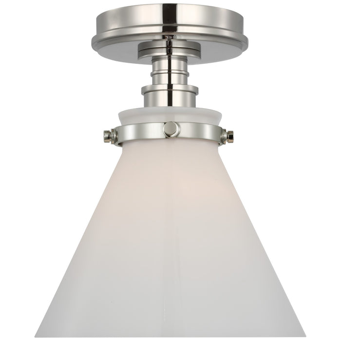 Visual Comfort Signature CHC 4525PN-WG LED Flush Mount, Polished Nickel