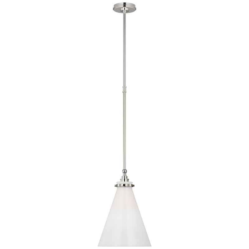 Visual Comfort Signature CHC 5530PN-WG LED Pendant, Polished Nickel