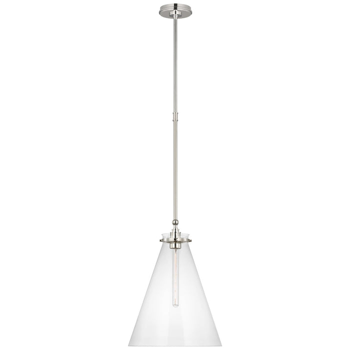 Visual Comfort Signature CHC 5532PN-CG LED Pendant, Polished Nickel
