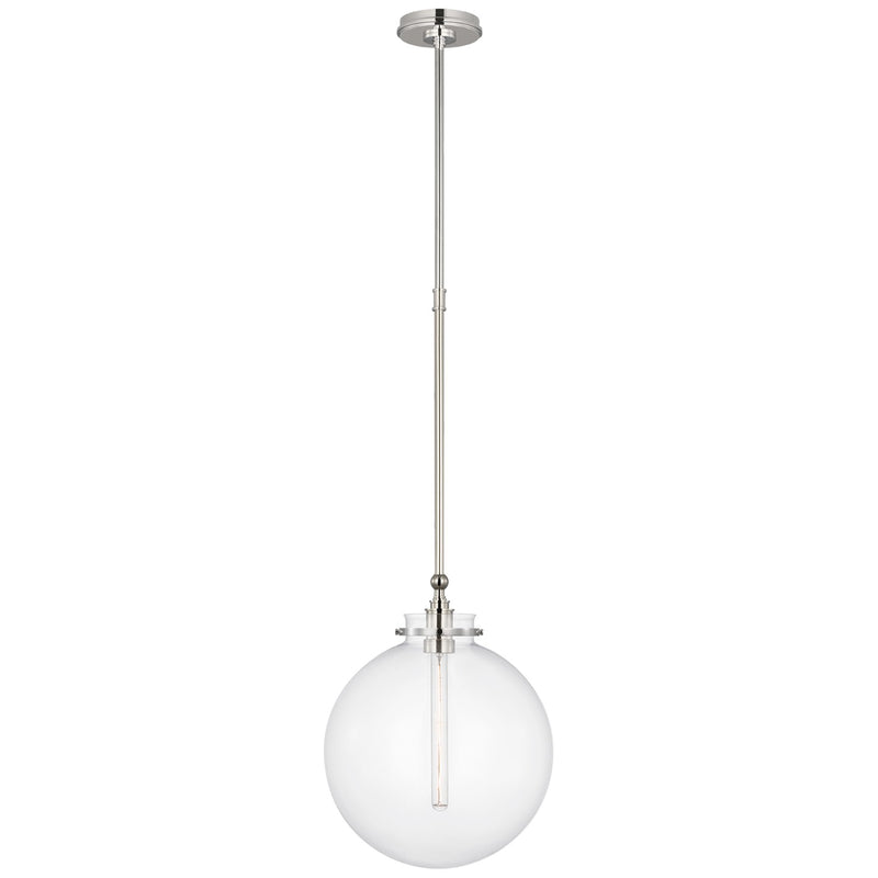 Visual Comfort Signature CHC 5542PN-CG LED Pendant, Polished Nickel