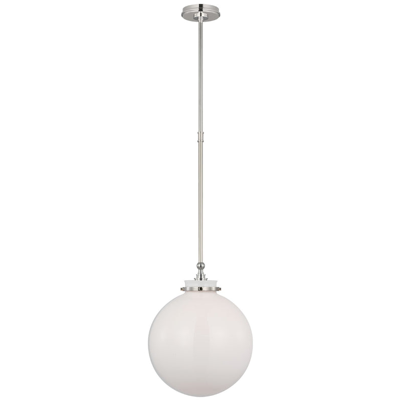 Visual Comfort Signature CHC 5542PN-WG LED Pendant, Polished Nickel