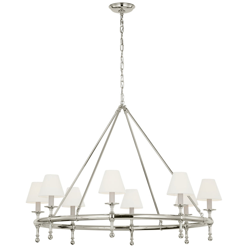 Visual Comfort Signature CHC 5819PN-L LED Chandelier, Polished Nickel