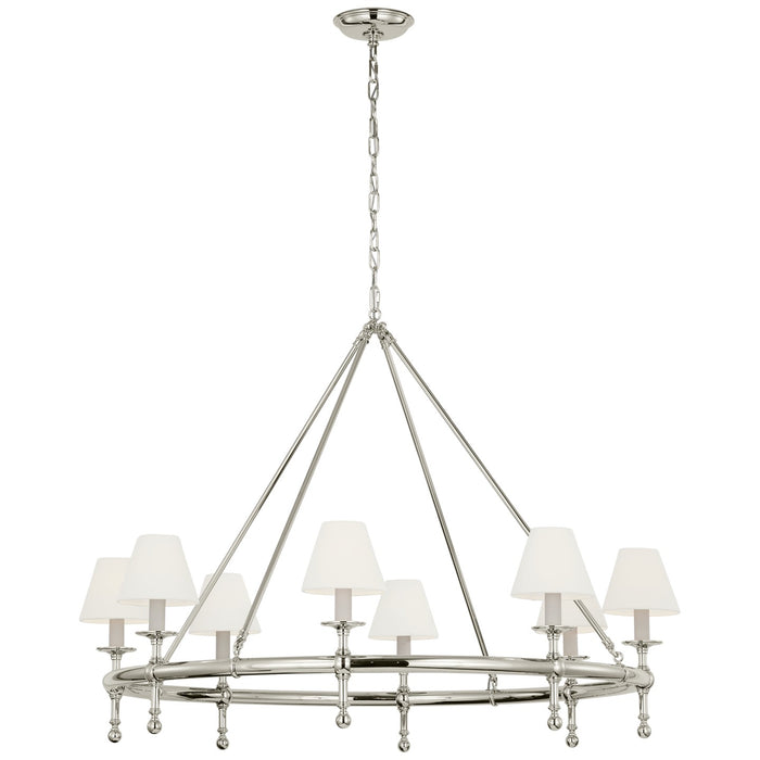 Visual Comfort Signature CHC 5819PN-L LED Chandelier, Polished Nickel
