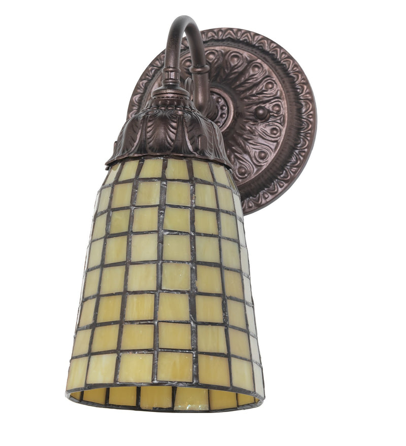 Meyda Tiffany 74055 One Light Wall Sconce, Mahogany Bronze