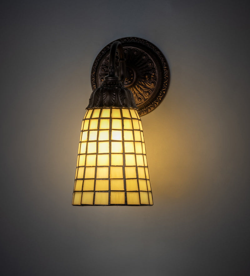 Meyda Tiffany 74055 One Light Wall Sconce, Mahogany Bronze