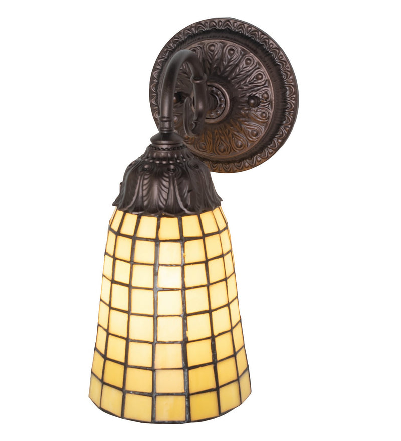 Meyda Tiffany 74055 One Light Wall Sconce, Mahogany Bronze
