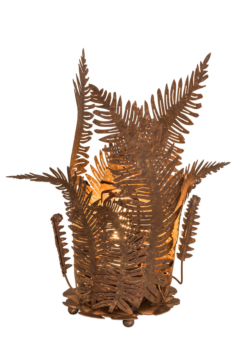 Meyda Tiffany 67503 One Light Table Lamp, Hand Painted Rust
