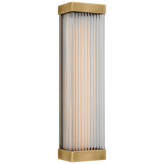 Visual Comfort Signature CHD 2733AB-CG LED Wall Sconce, Antique-Burnished Brass