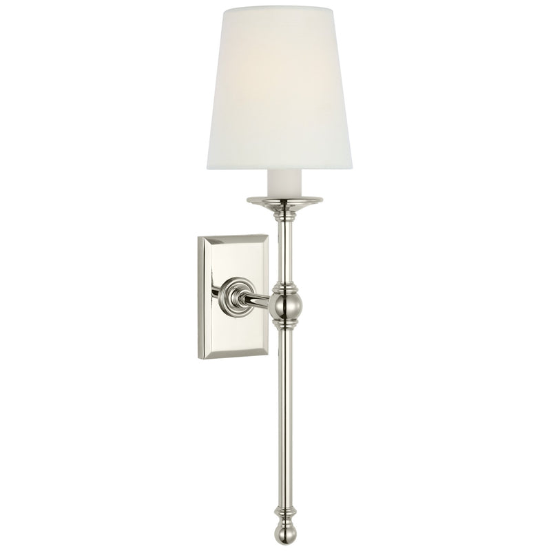 Visual Comfort Signature CHD 2818PN-L LED Wall Sconce, Polished Nickel