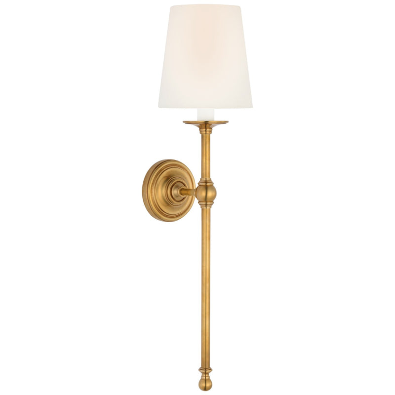 Visual Comfort Signature CHD 2819AB-L LED Wall Sconce, Antique-Burnished Brass