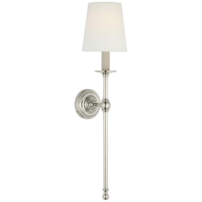 Visual Comfort Signature CHD 2819PN-L LED Wall Sconce, Polished Nickel