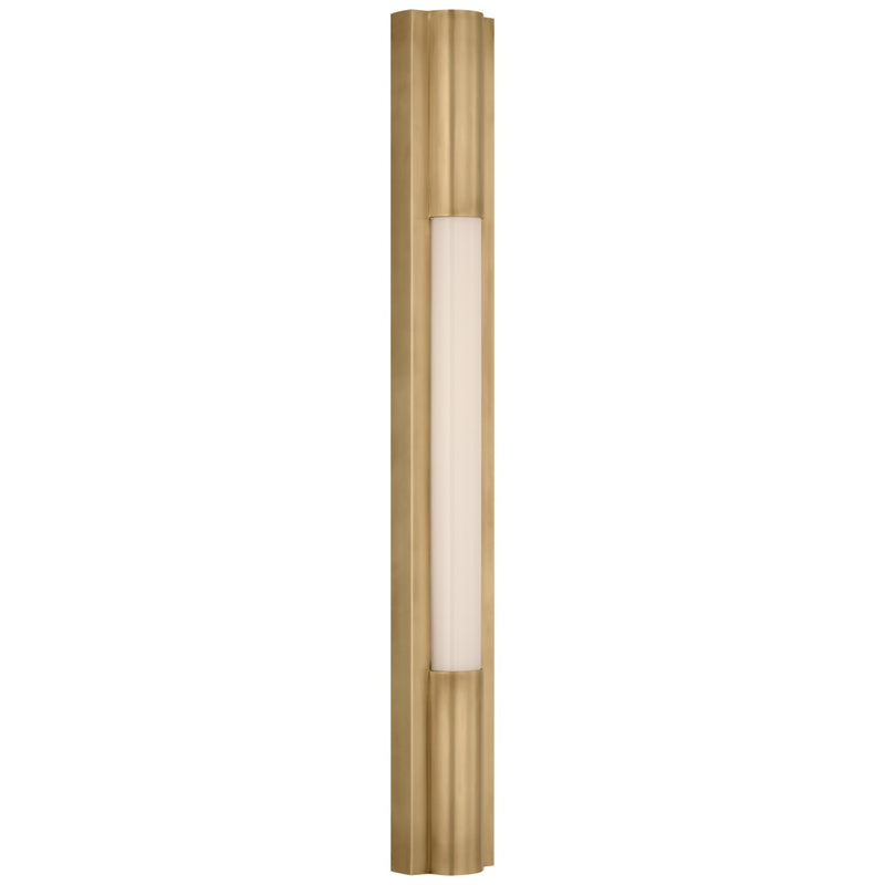Visual Comfort Signature IKF 2101HAB-WG LED Bath Light, Hand-Rubbed Antique Brass