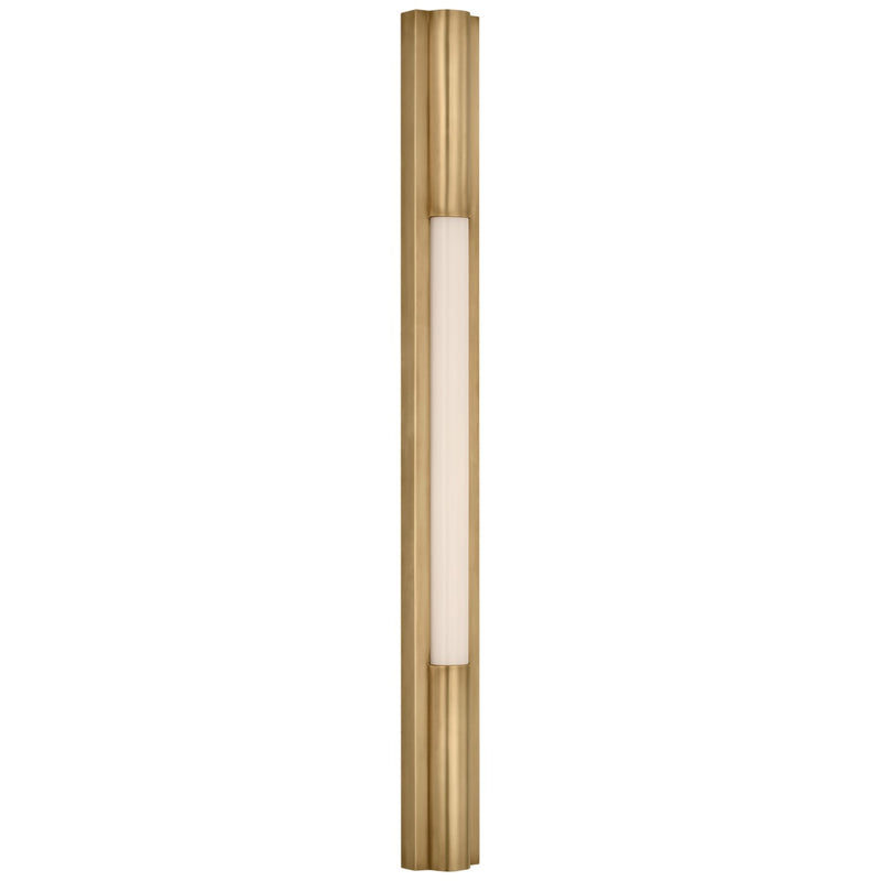 Visual Comfort Signature IKF 2102HAB-WG LED Bath Light, Hand-Rubbed Antique Brass