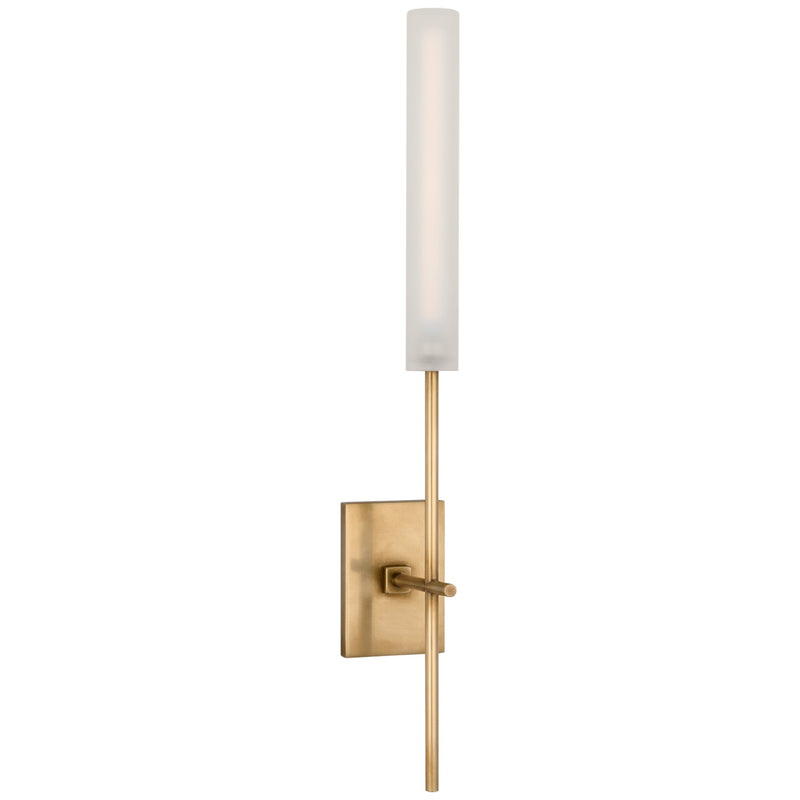 Visual Comfort Signature IKF 2110HAB-FG LED Wall Sconce, Hand-Rubbed Antique Brass