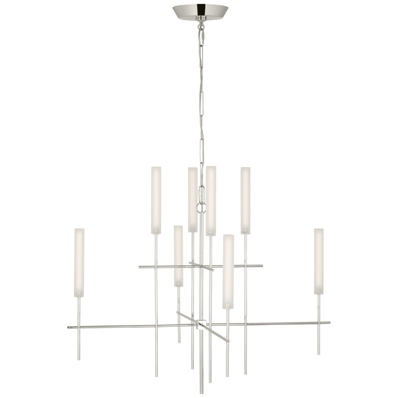 Visual Comfort Signature IKF 5110PN-FG LED Chandelier, Polished Nickel