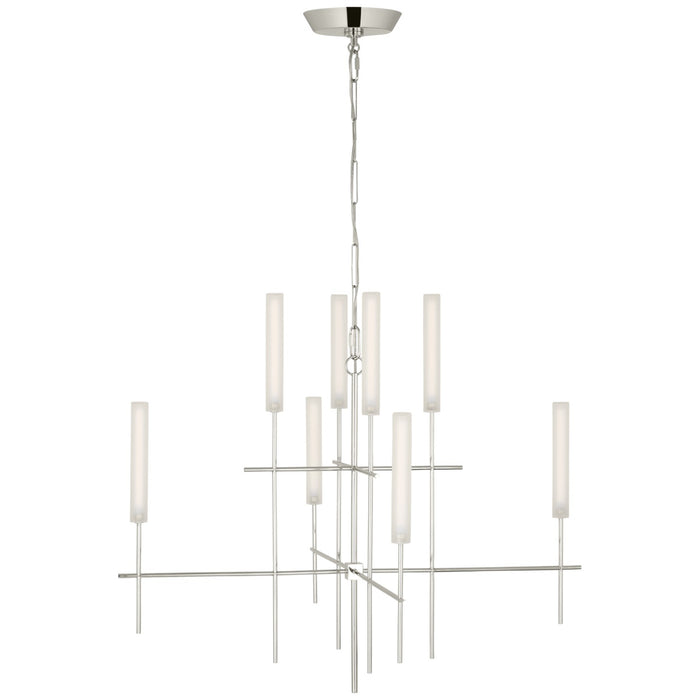Visual Comfort Signature IKF 5110PN-FG LED Chandelier, Polished Nickel
