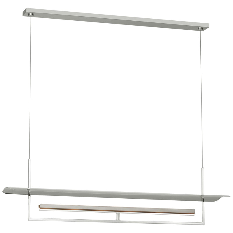 Visual Comfort Signature IKF 5140PN LED Linear Chandelier, Polished Nickel
