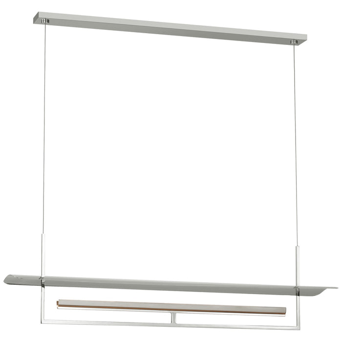 Visual Comfort Signature IKF 5140PN LED Linear Chandelier, Polished Nickel