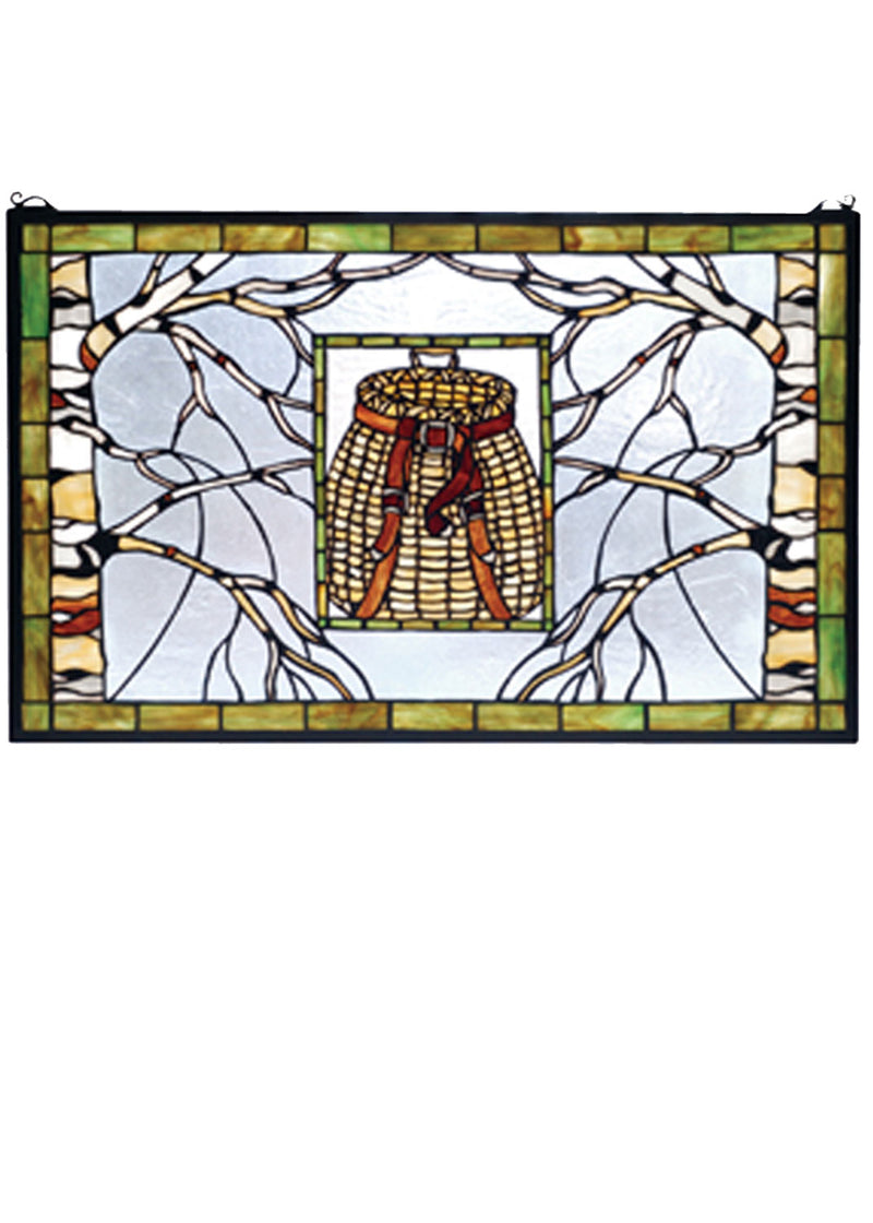 Meyda Tiffany 69502 Window, Vasdy Ca Beige Grey Amber