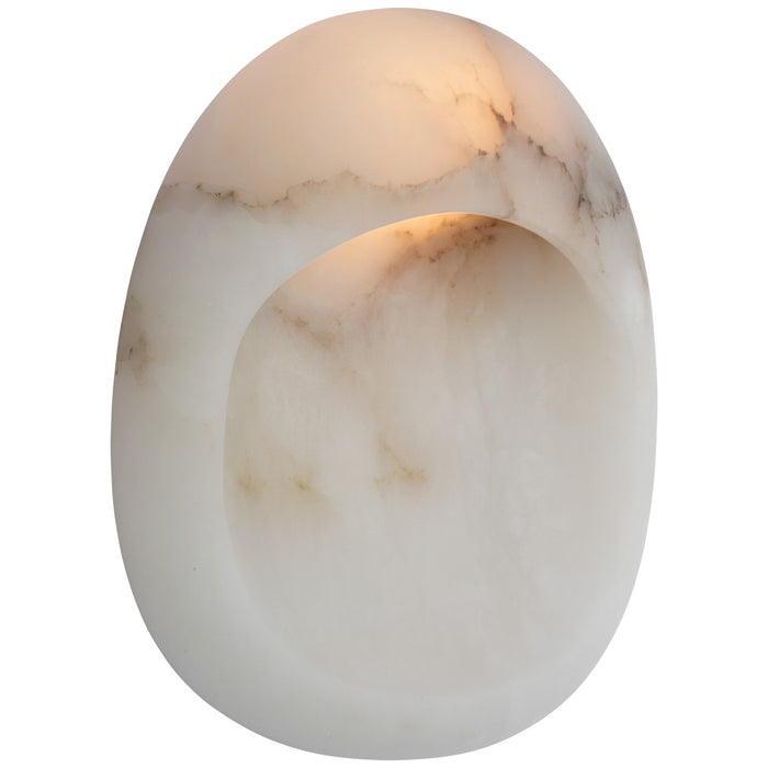Visual Comfort Signature KW 2910ALB/BZ LED Wall Sconce, Alabaster and Bronze