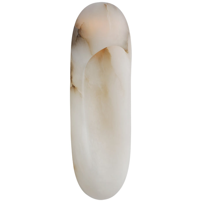 Visual Comfort Signature KW 2911ALB/BZ LED Wall Sconce, Alabaster and Bronze