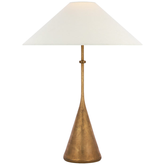 Visual Comfort Signature KW 3710MBR-L LED Table Lamp, Museum Brass