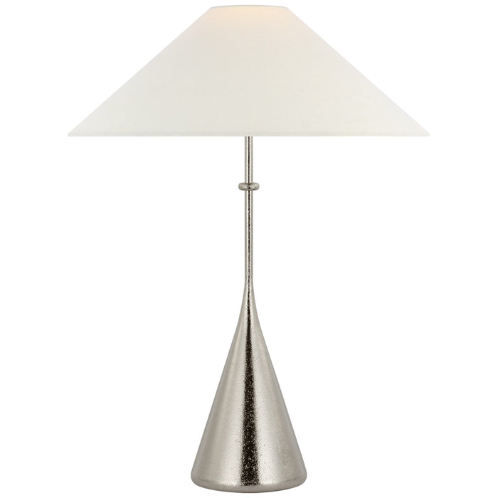 Visual Comfort Signature KW 3710MPN-L LED Table Lamp, Museum Nickel
