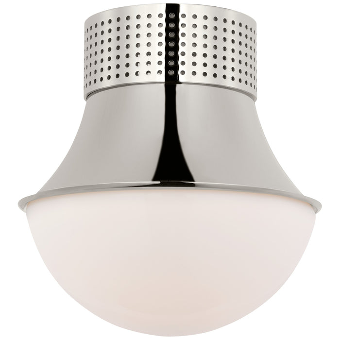 Visual Comfort Signature KW 4058PN-WG LED Flush Mount, Polished Nickel