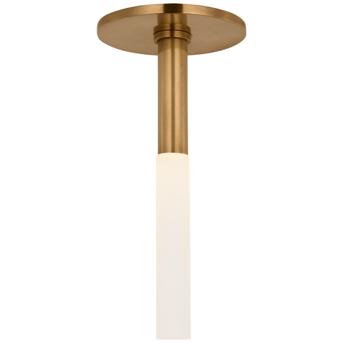 Visual Comfort Signature KW 4282AB-EC LED Flush Mount, Antique Burnished Brass
