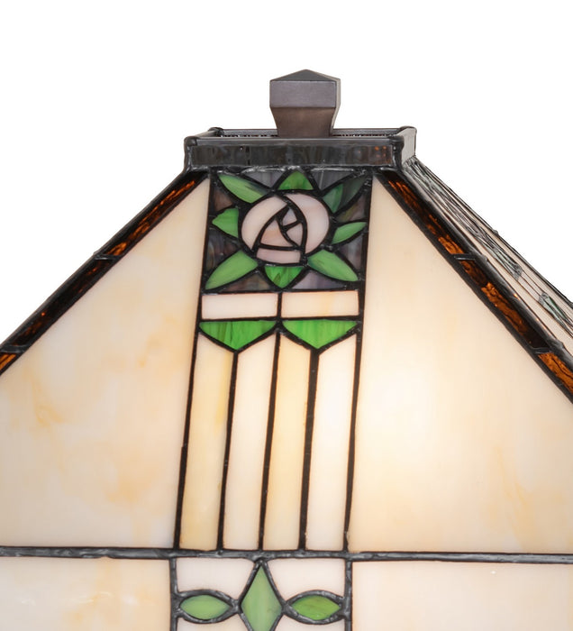 Meyda Tiffany 70967 Two Light Table Lamp, Mahogany Bronze