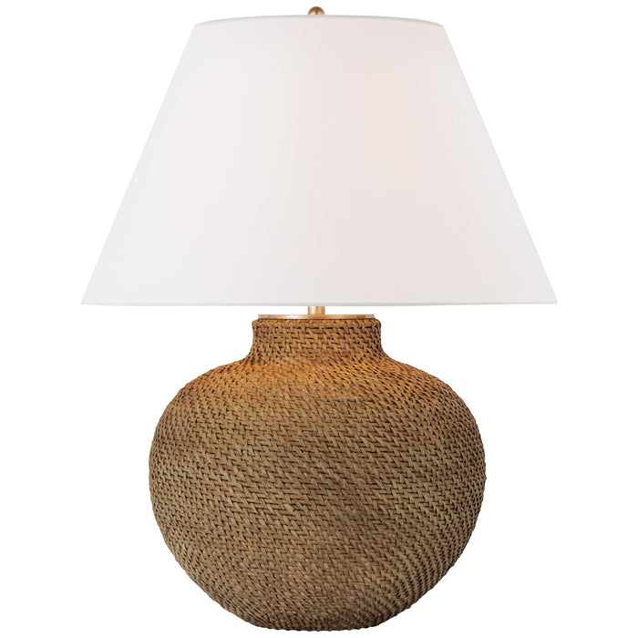 Visual Comfort Signature MF 3001NRT-L LED Table Lamp, Natural Rattan