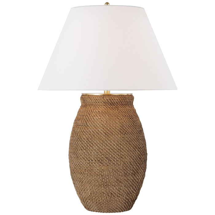 Visual Comfort Signature MF 3002NRT-L LED Table Lamp, Natural Rattan