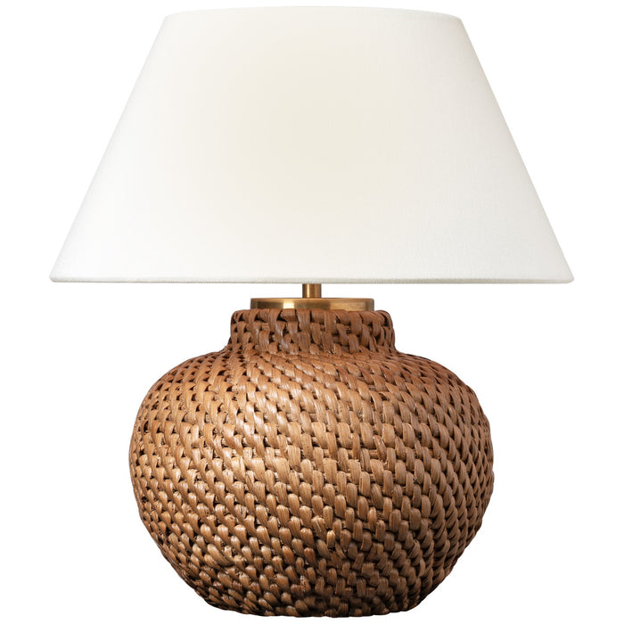 Visual Comfort Signature MF 3004NRT-L-CL LED Accent Lamp, Natural Rattan