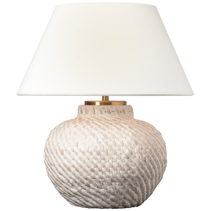 Visual Comfort Signature MF 3004PWR-L-CL LED Accent Lamp, Plaster White Rattan