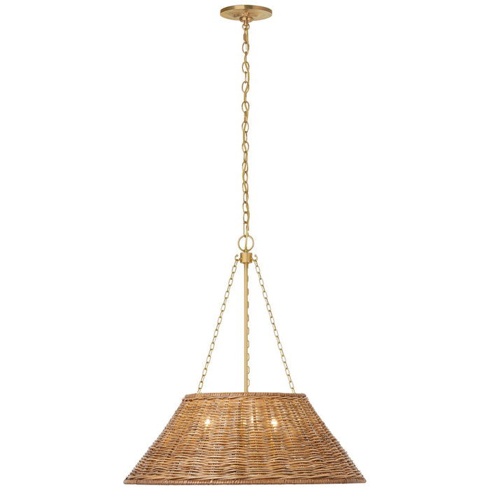 Visual Comfort Signature MF 5032SB-NTW LED Pendant, Soft Brass