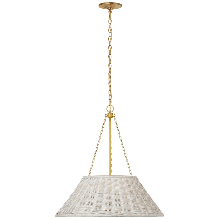Visual Comfort Signature MF 5032SB-WW LED Pendant, Soft Brass