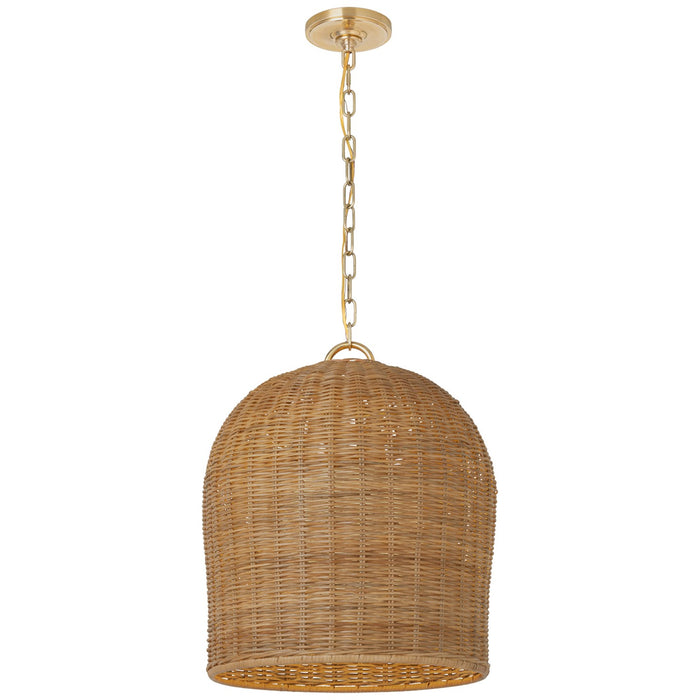 Visual Comfort Signature MF 5043SB-NTW LED Pendant, Soft Brass