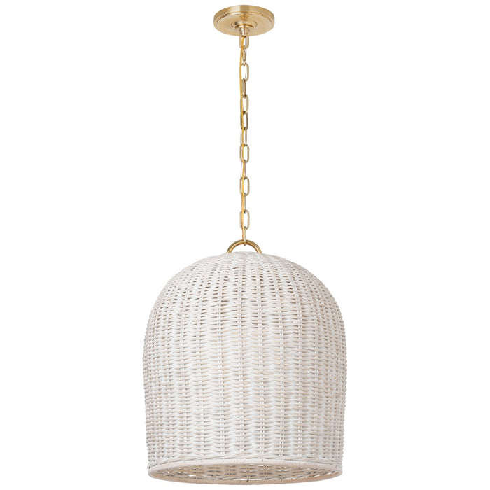 Visual Comfort Signature MF 5043SB-WW LED Pendant, Soft Brass