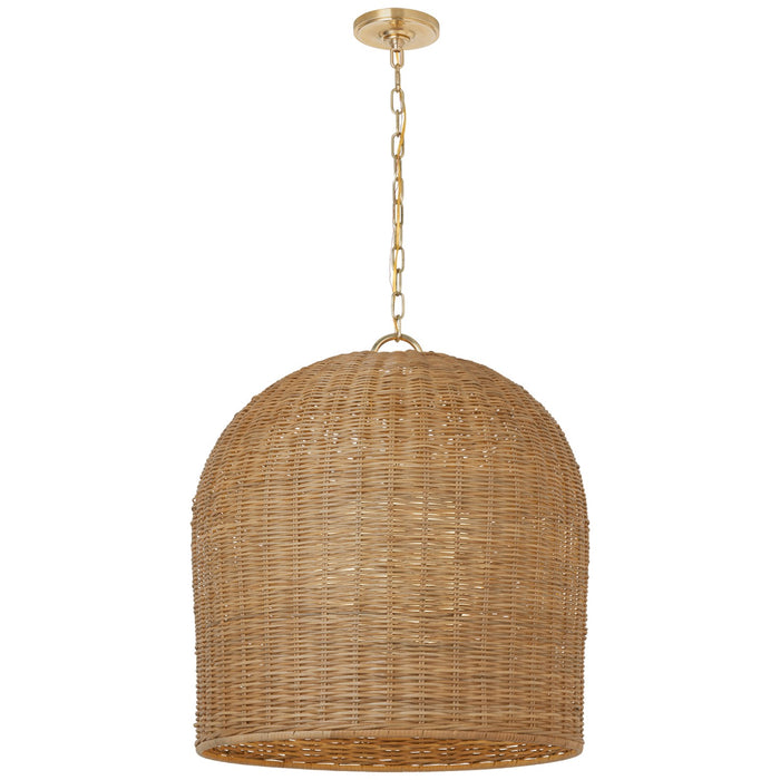 Visual Comfort Signature MF 5047SB-NTW LED Pendant, Soft Brass