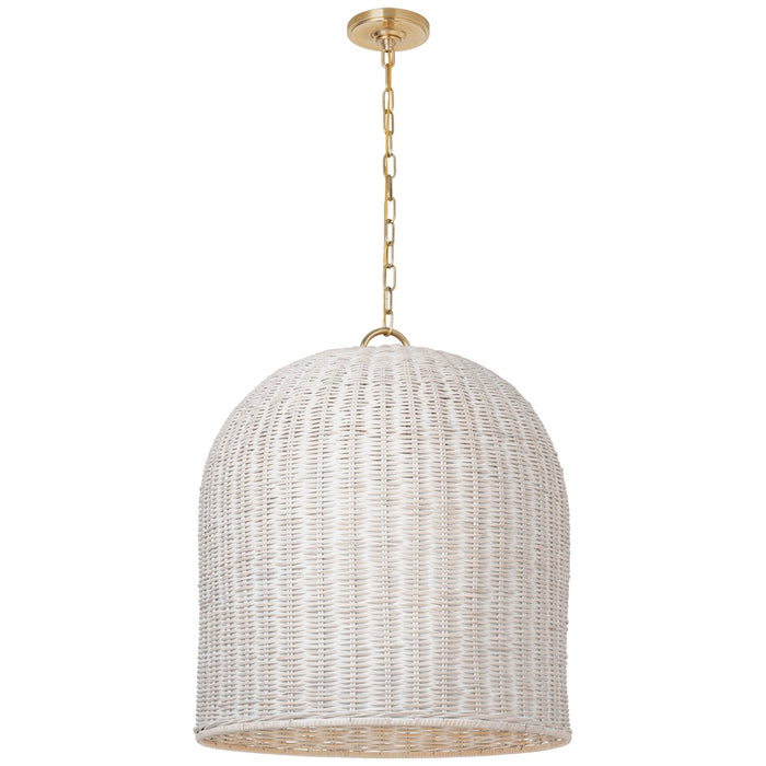 Visual Comfort Signature MF 5047SB-WW LED Pendant, Soft Brass