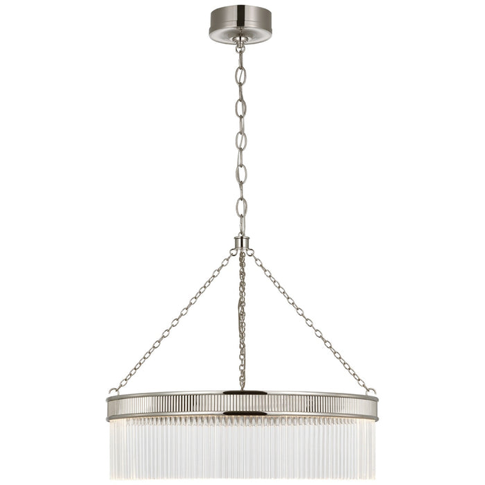 Visual Comfort Signature MF 5170PN-CG LED Chandelier, Polished Nickel