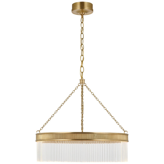 Visual Comfort Signature MF 5170SB-CG LED Chandelier, Soft Brass