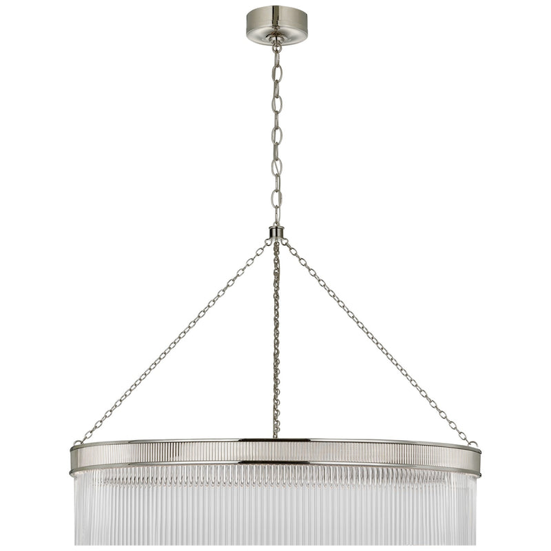 Visual Comfort Signature MF 5175PN-CG LED Chandelier, Polished Nickel